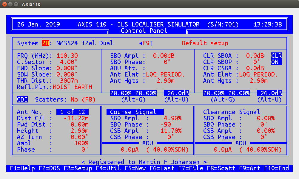 AXIS 110 new textual UI